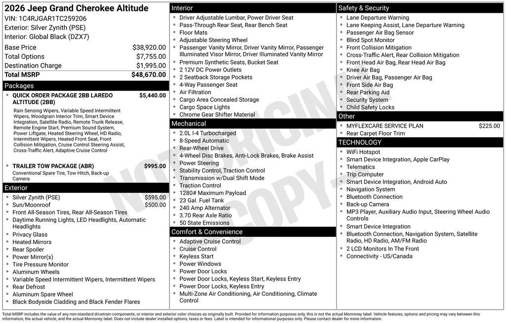 2026 Jeep Grand Cherokee Altitude
