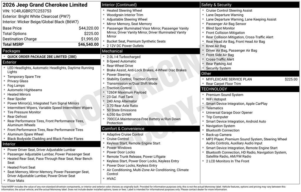 2026 Jeep Grand Cherokee Limited