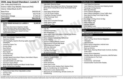 2026 Jeep Grand Cherokee L Laredo X