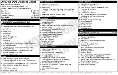 2026 Jeep Grand Cherokee L Limited