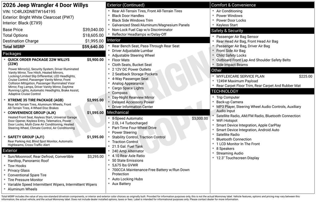 2026 Jeep Wrangler Willys