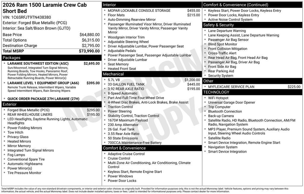 2026 RAM 1500 Laramie